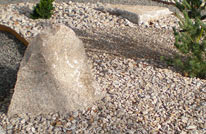 Bild Beet mit Granit-Splitt